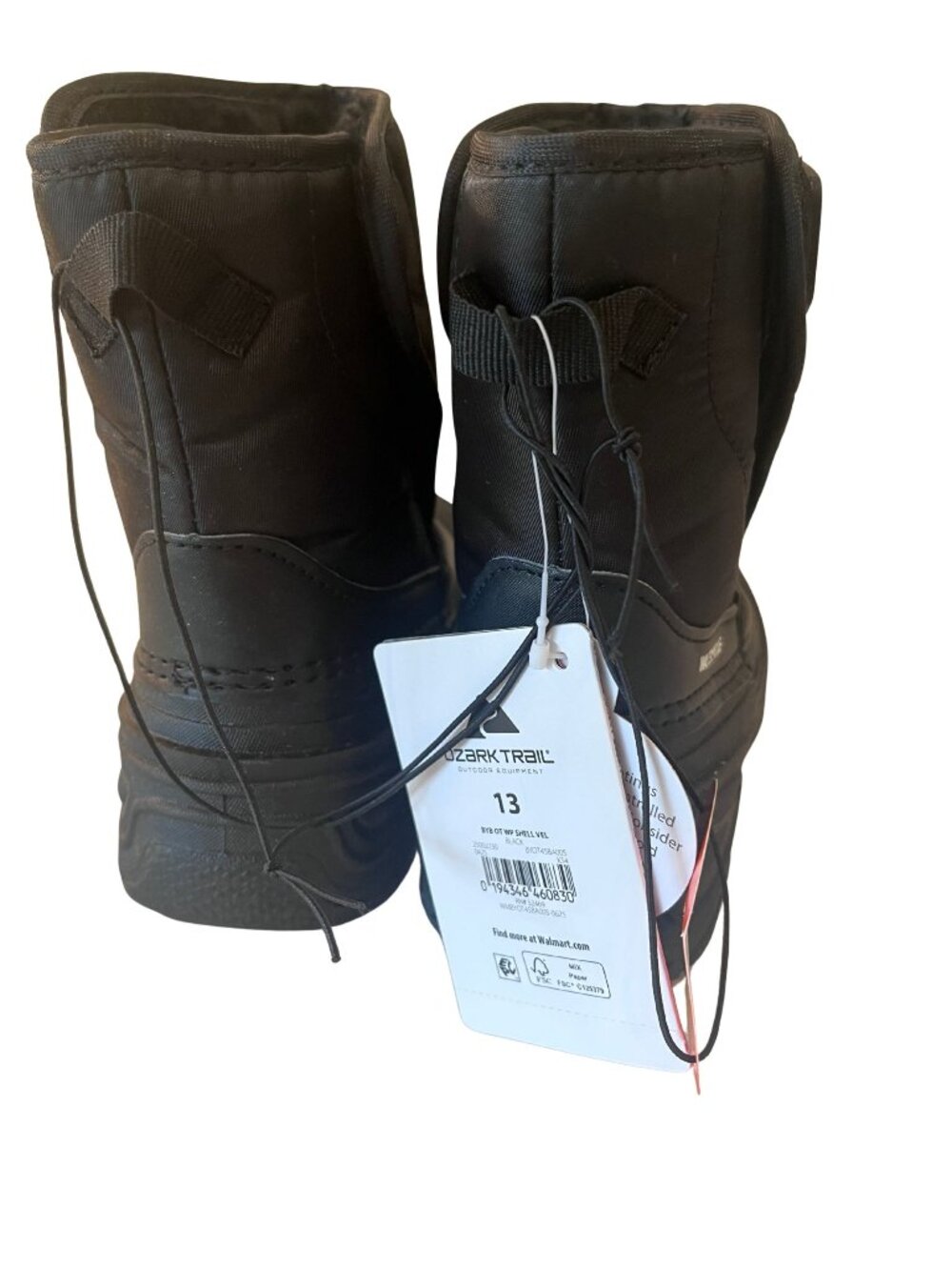 NWT Little Kids' Snow Winter Boots - Black - Size 13 Little Kid